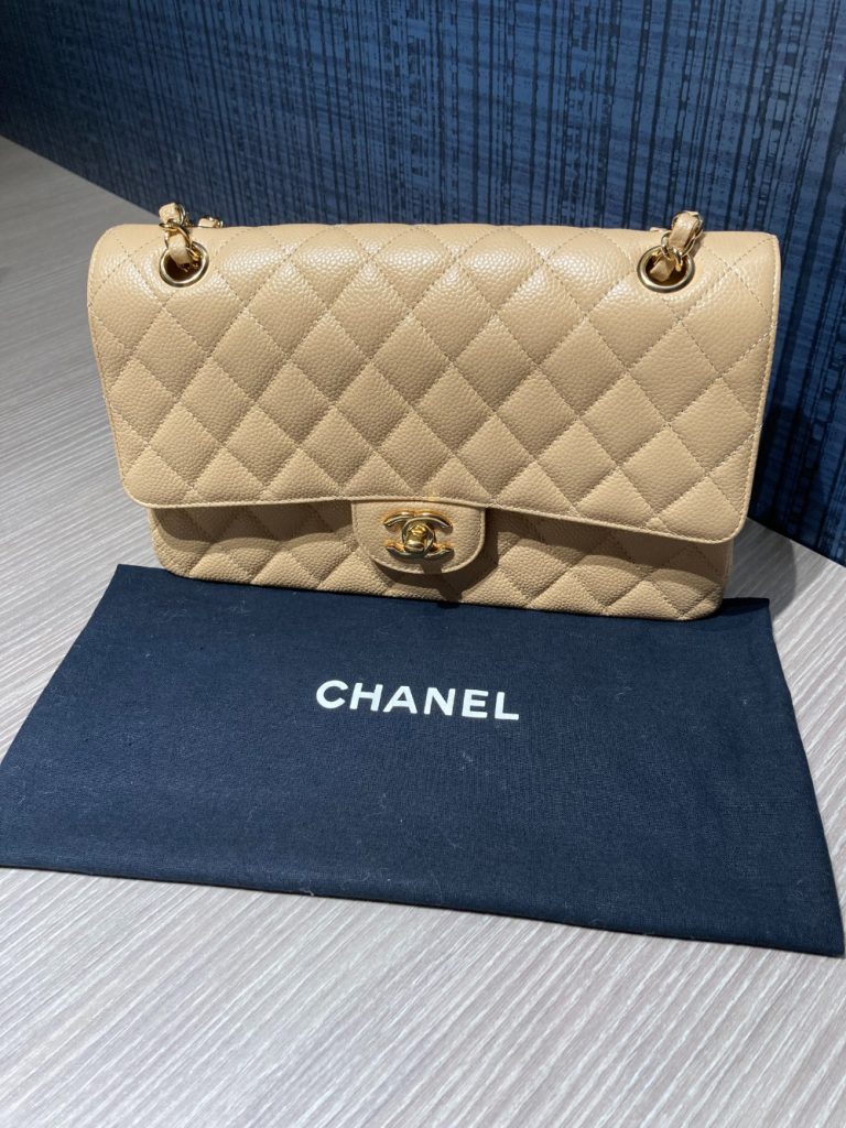 CHANEL シャネル マトラッセ25 ダブルフラップ ダブルチェーンバッグ キャビアスキン