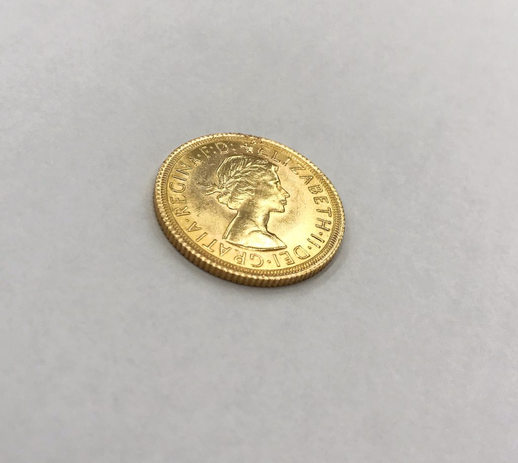 22金/Ｋ22 イギリス ソブリン金貨 7.9g