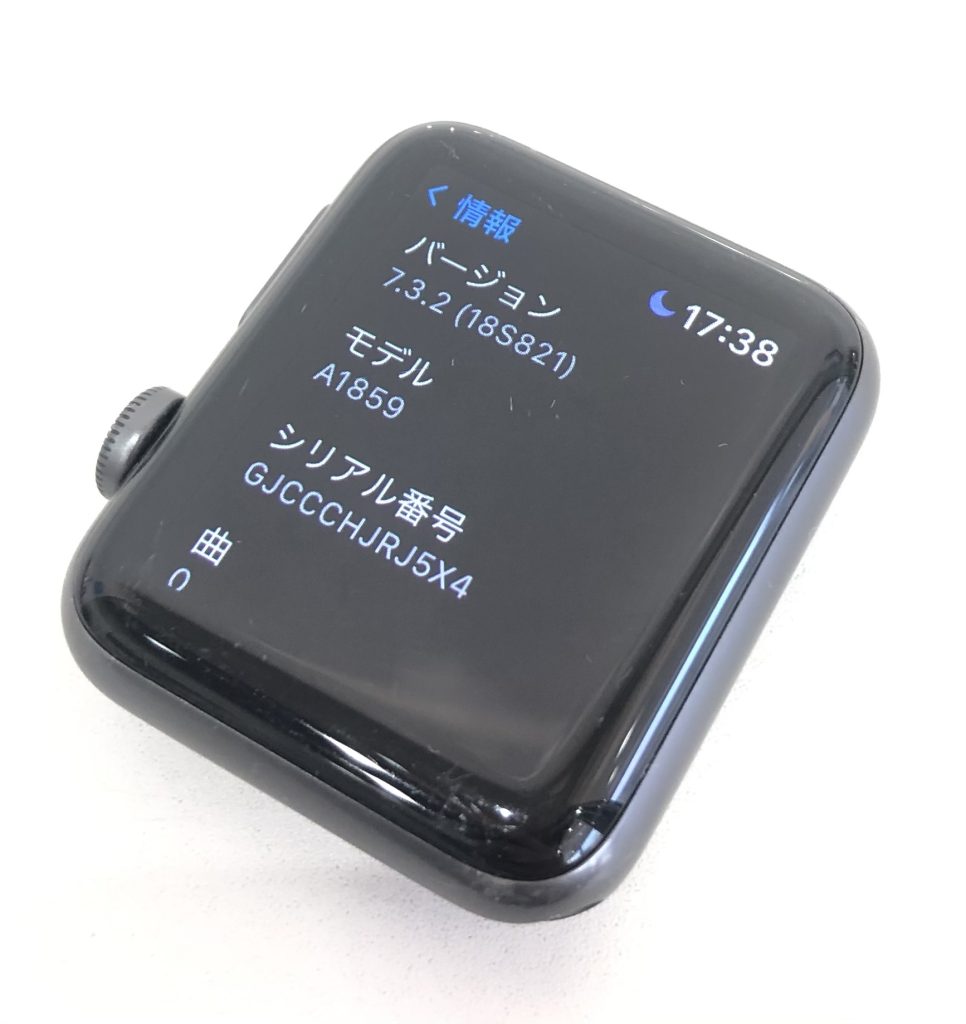 Apple Watch Series3 GPSモデル 42mm ブラックスポーツバンド MTF32J/A