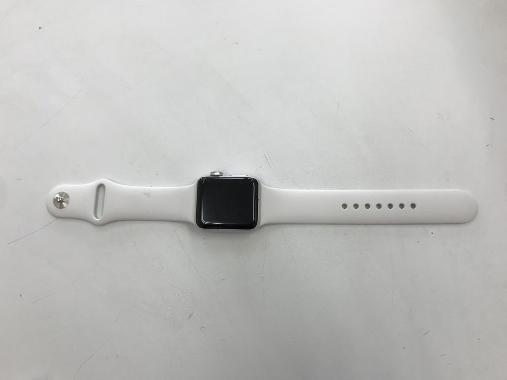 Apple Watch Series3 38mm GPS シルバーアルミニウム/ホワイトスポーツバンド MTEY2J/A