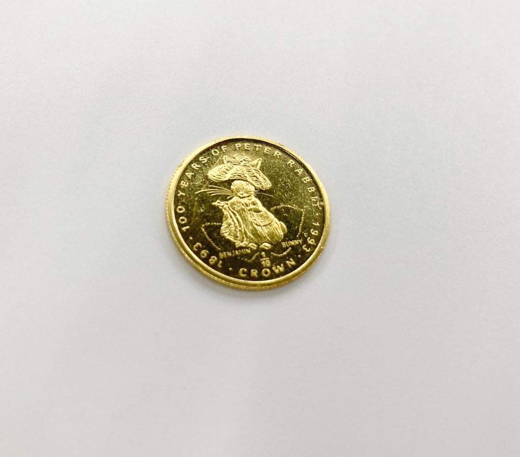 K24/999.9 マン島キャットコイン 金貨  1/10oz 3.1g