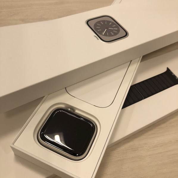 Apple Watch Series8 GPS+Cellular 45mm シルバーステンレス MNNL3J/A