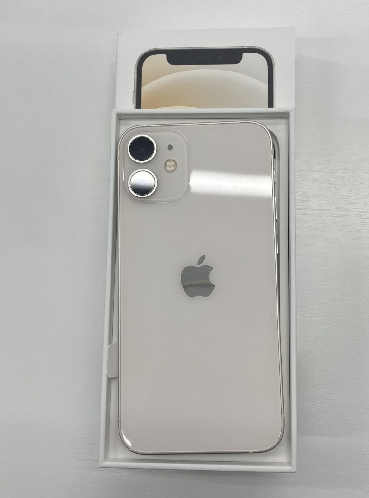 SIMロック解除(softbank) iPhone12 ｍini 128GB ホワイト MGDM3J/A