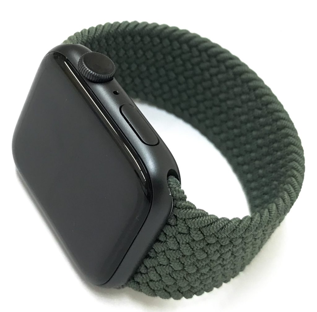 Apple Watch Series6 44mm GPS スペースグレイアルミニウム ブレイデッド ソロループ M02F3J/A