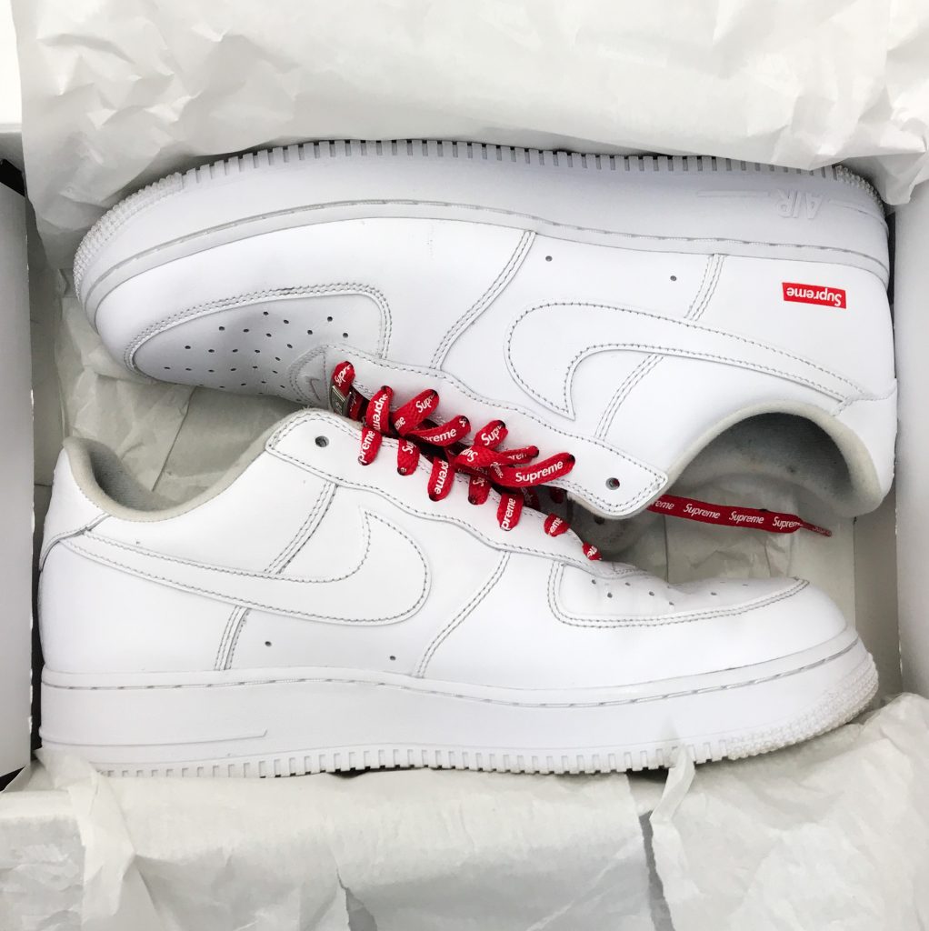 Supreme × Nike Air Force 1 Low ホワイト CU9225-100