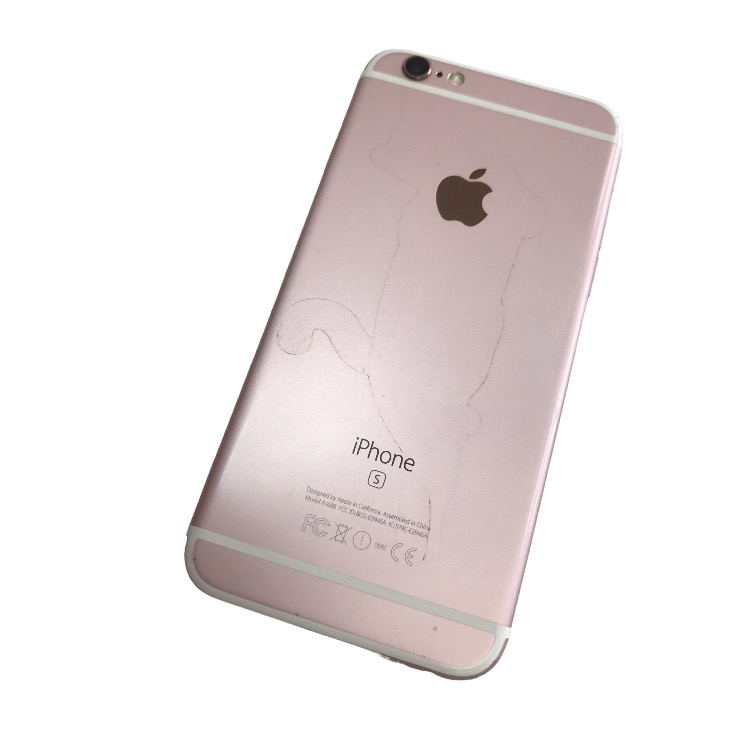 SIMロック解除(au) iPhone6s 64GB ローズゴールド MKQR2J/A