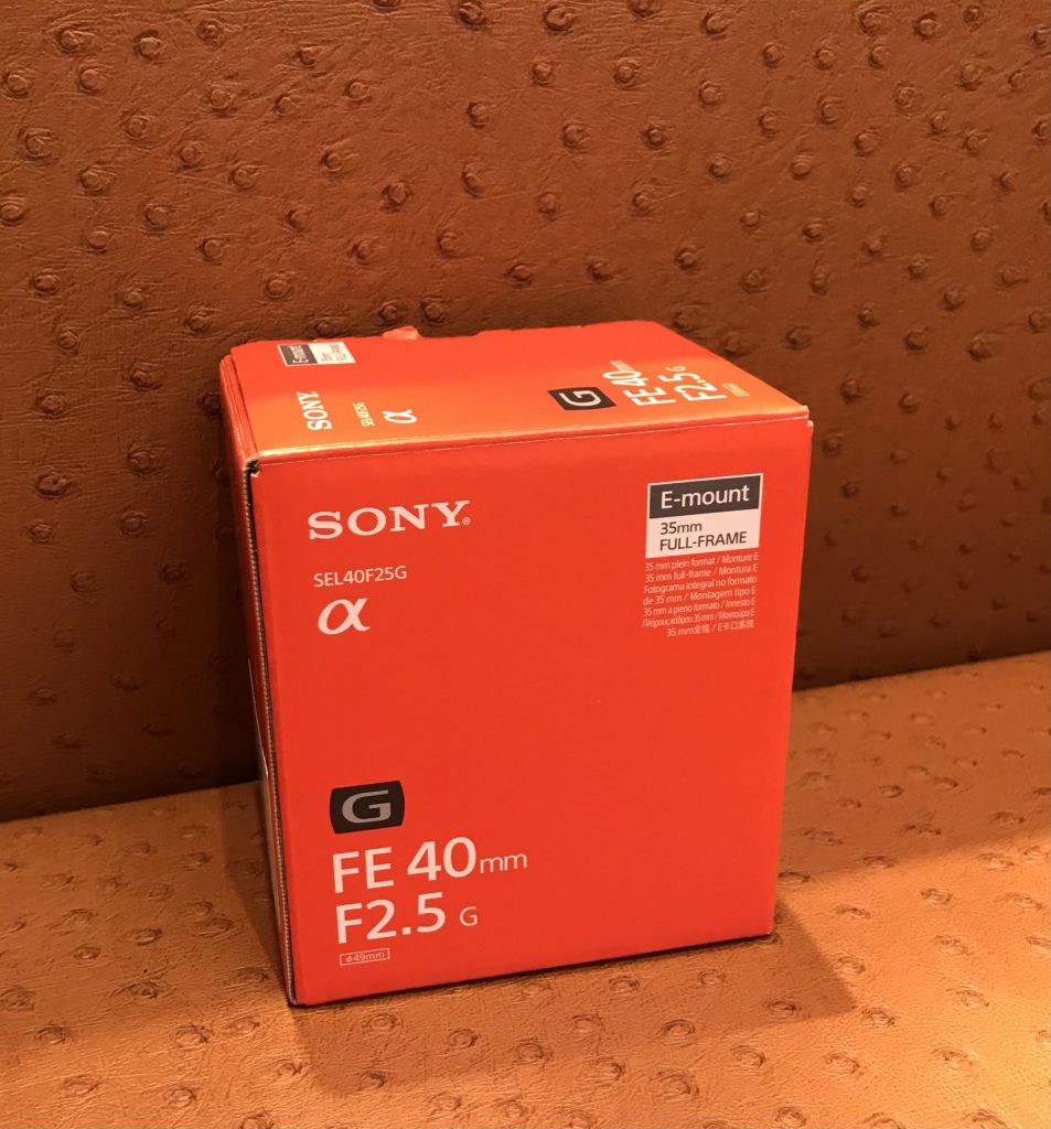 SONY FE 40ｍｍ F2.5G
