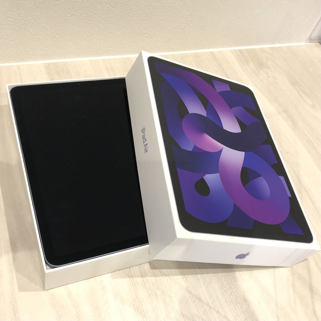 SIMロック解除(au)	iPad Air（第5世代/2022） Cellular 256GB パープル MMED3J/A