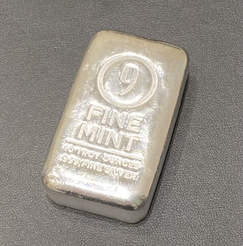 純銀/SV1000 インゴット FINE MINT 10OZ