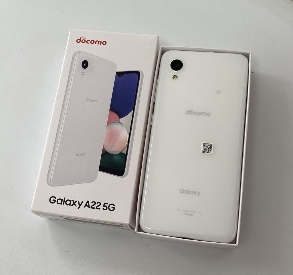 docomo/SIMロック解除済 Galaxy A22 5G ホワイト SC-56B