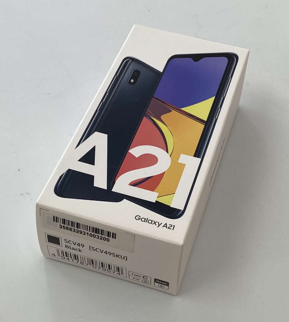 SAMSUNG UQmobile SIMフリー Galaxy A21 ブラック  SCV49