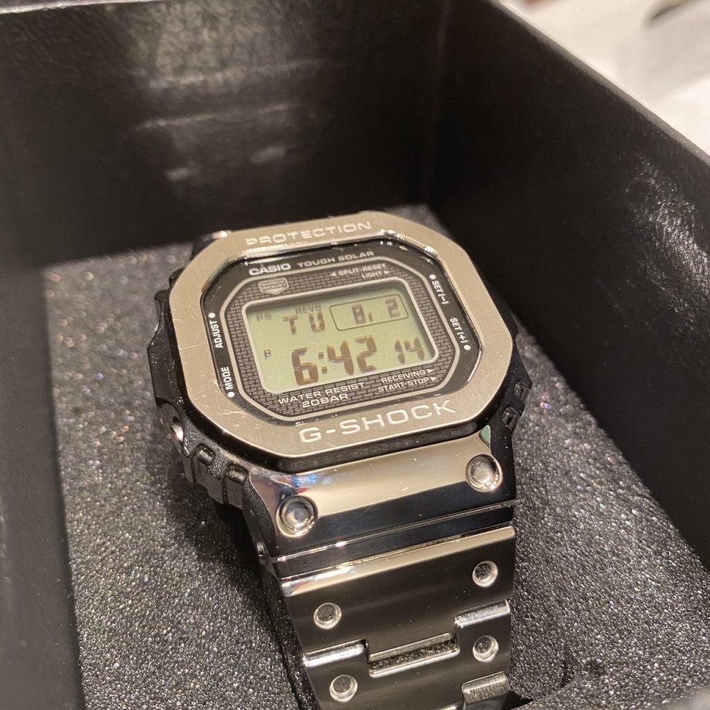 カシオ G-SHOCK ORIGIN フルメタルシルバー GMW-B5000D-1JF タフソーラー