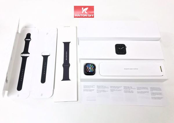 Apple Watch Series 5 GPS+Cellularモデル 40mm ブラックスポーツバンド MWX32J/A