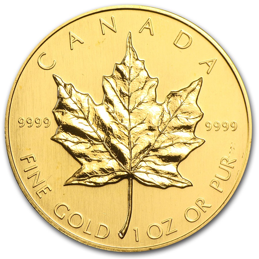カナダ メイプルリーフ金貨 1/10オンス 1996年 - 美術品/アンティーク