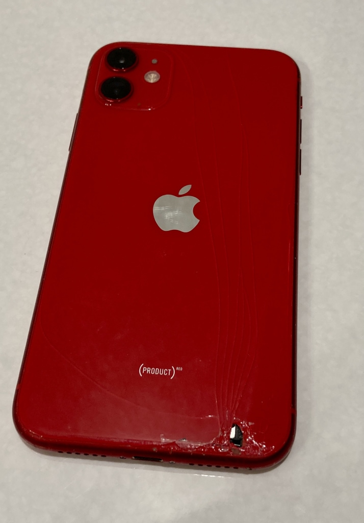 SIMロック解除(au) iPhone11 128GB (PRODUCT)RED NWM32J/A 交換品
