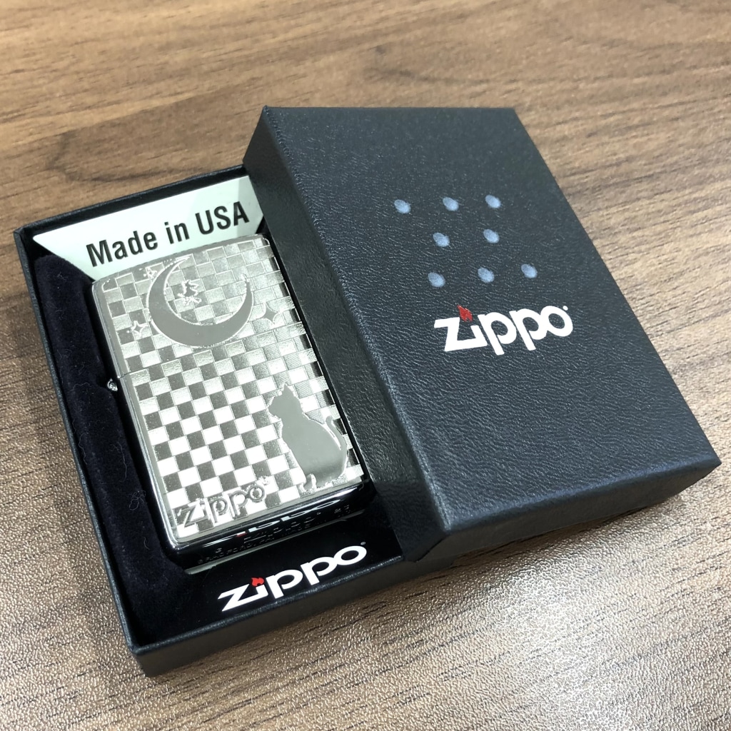 ZIPPO ライター 月とネコ