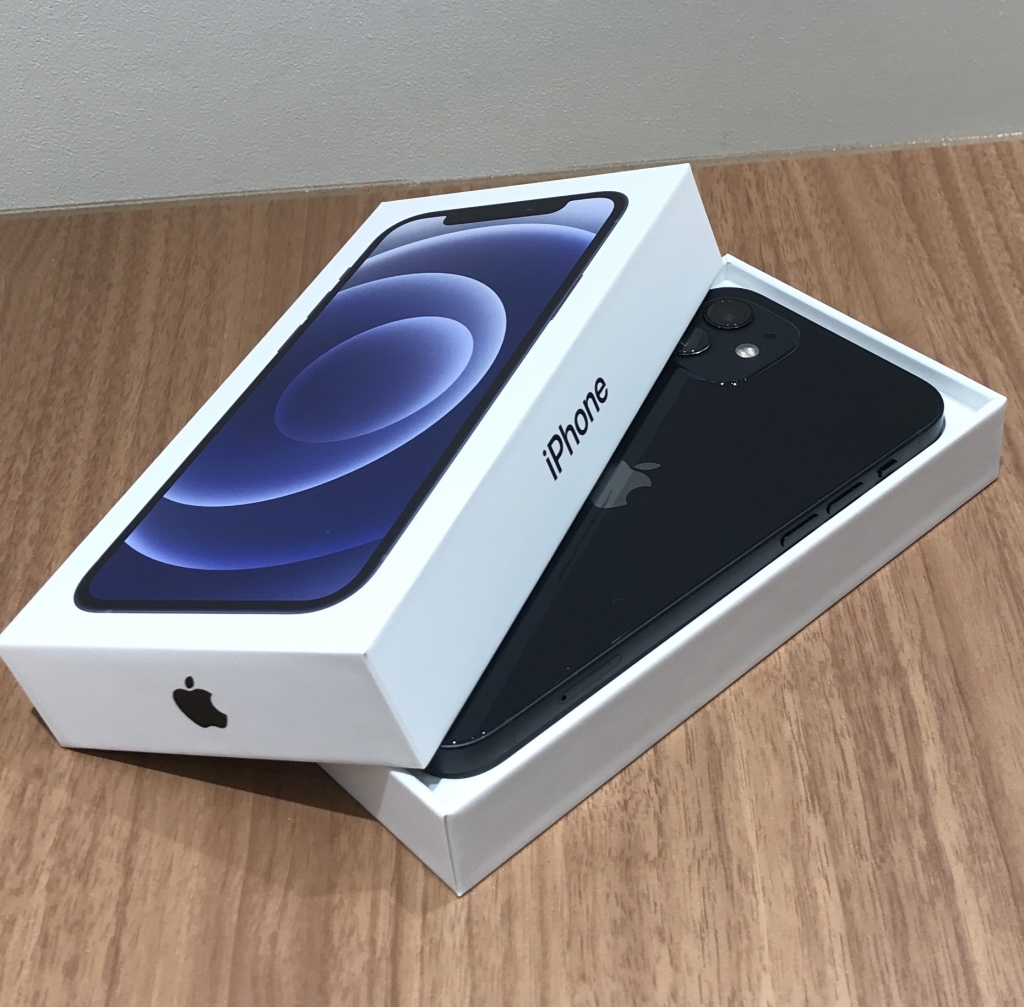 SIMロック解除(Softbank) iPhone12 64GB ブラック MGHN3J/A