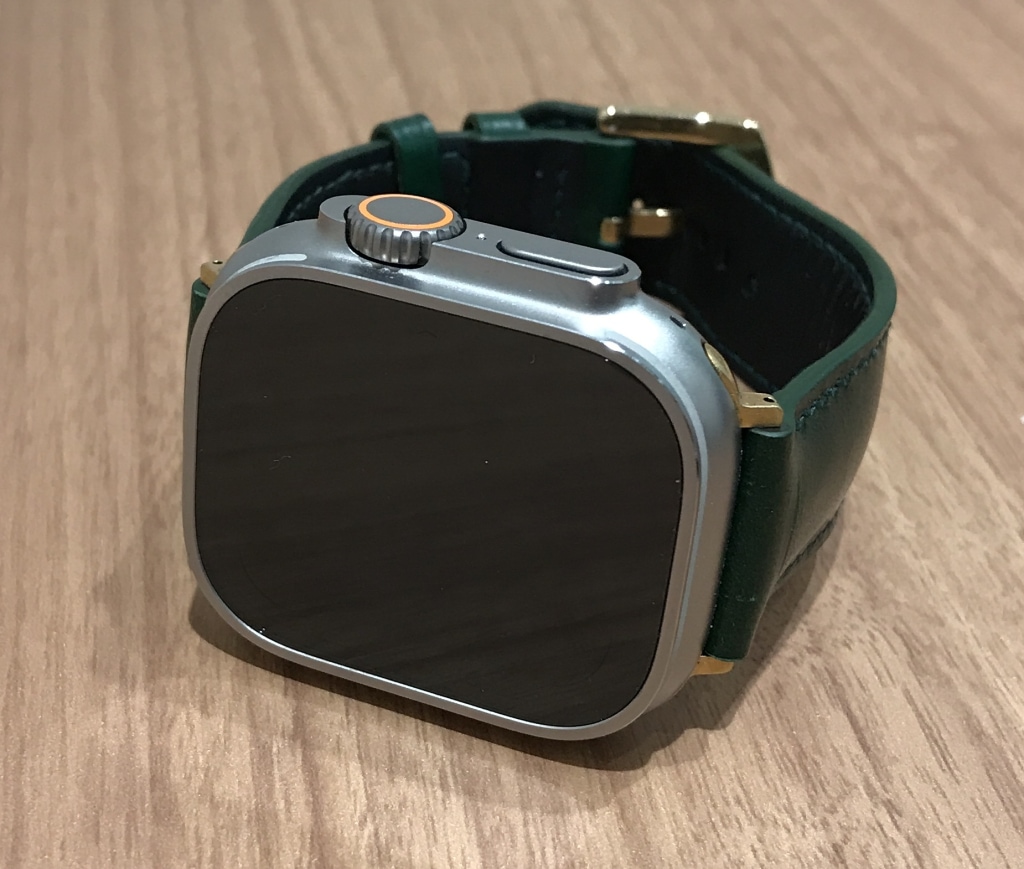 AppleWatch Ultra 49mm Cellular チタニウムケース/ミッドナイトオーシャンバンド MQFK3J/A