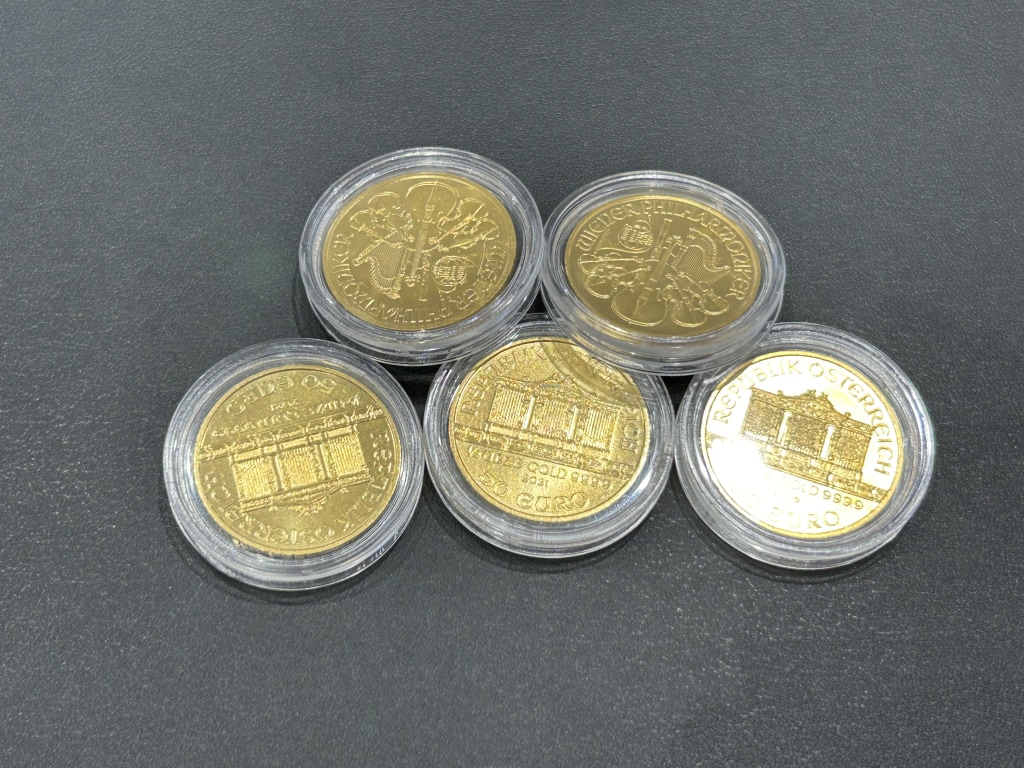 K24 オーストリア ウィーン・ハーモニー金貨 1/2oz 5枚