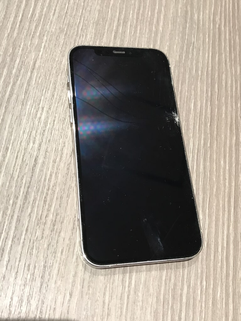 SIMロック解除(SoftBank) iPhone12Pro 128GB シルバー MGM63J/A 赤ロム