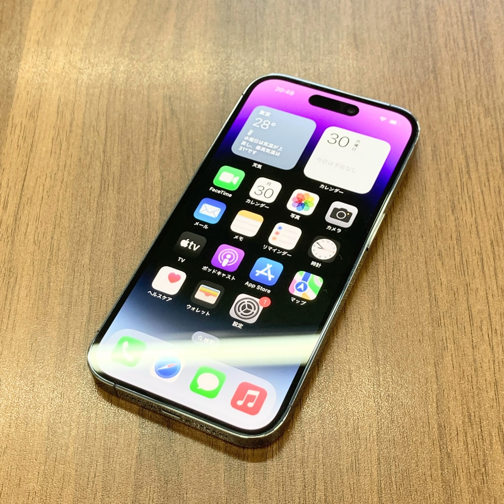 国内版SIMフリー iPhone14Pro 128GB ディープパープル MQ0F3J/A