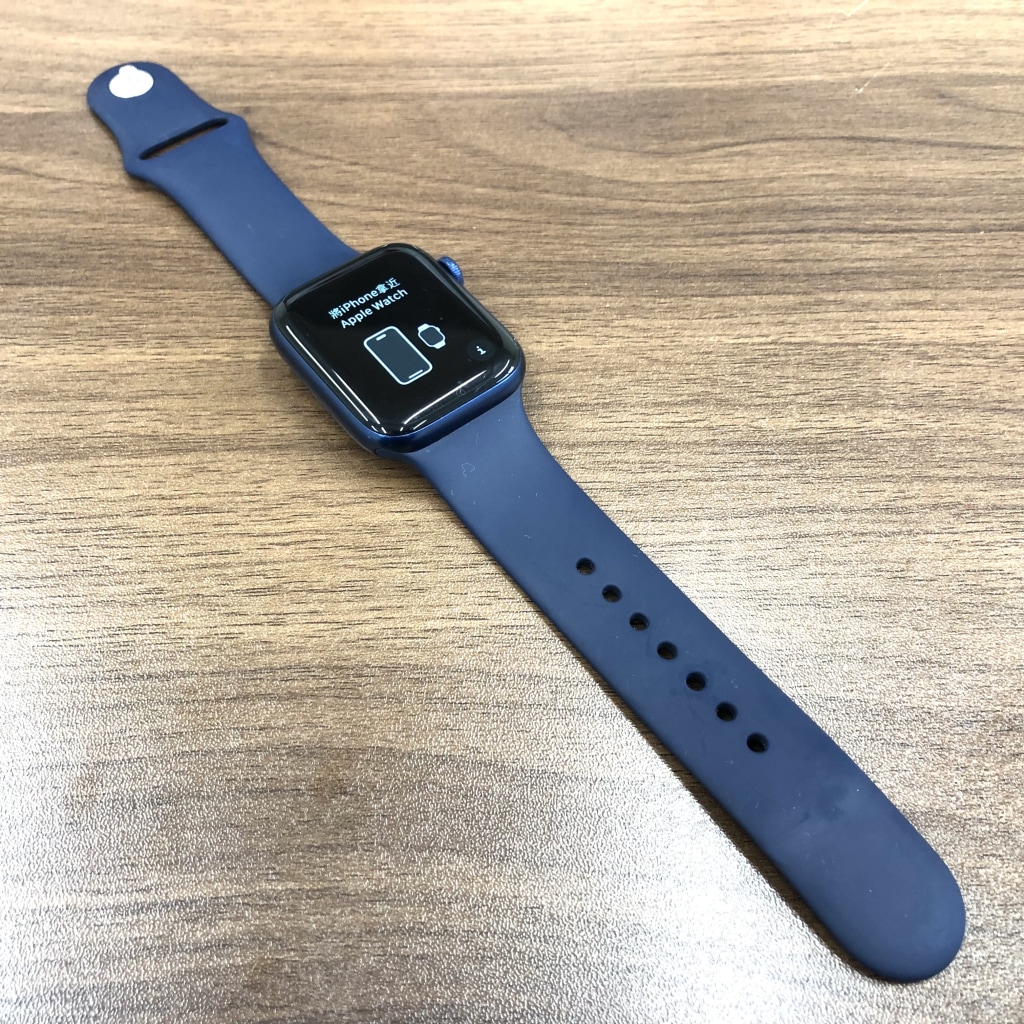 AppleWatch series6 44mm GPS アルミニウム ディープネイビー スポーツバンド M00J3J/A