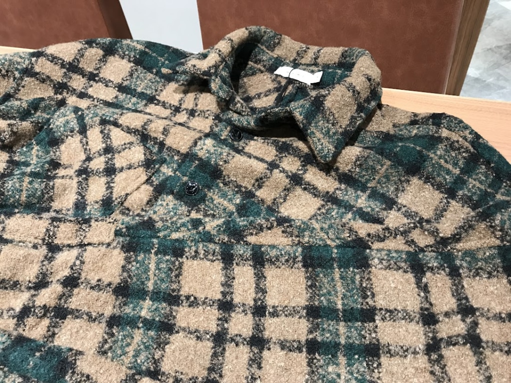 ミニマル Loose Woven Flannel Shirt