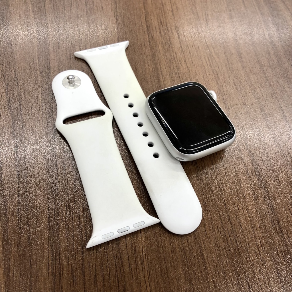 AppleWatch SE2 44mm GPS シルバーアルミニウムケース/ホワイトスポーツバンド MNK23J/A