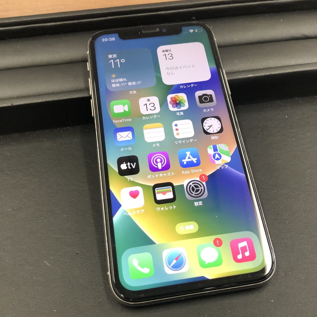 SIMロック解除(Softbank) iPhoneX 64GB シルバー MQAY2J/A