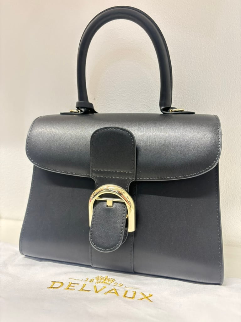 DELVAUX デルヴォー ブリヨンPM ブラック カーフ