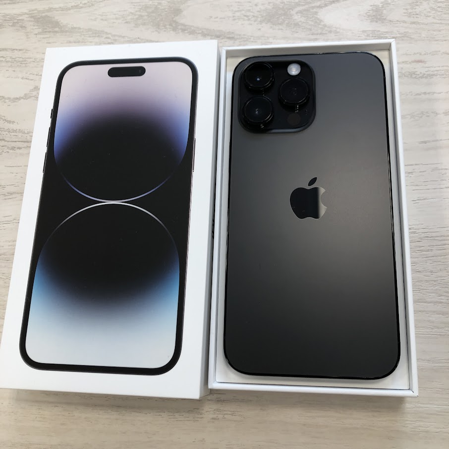SIMロック解除(楽天モバイル) iPhone14ProMax 256GB スペースブラック MQ9A3J/A