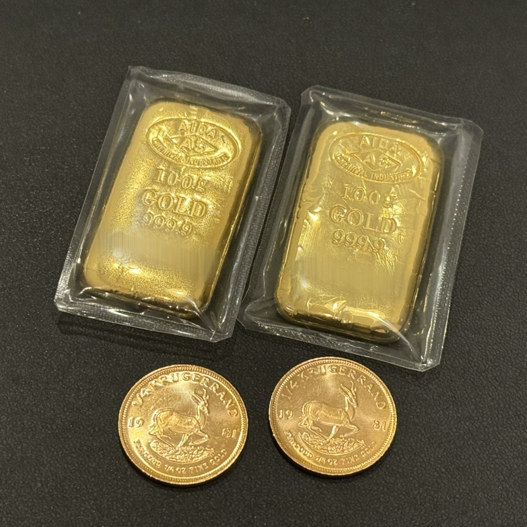 相田化学工場 インゴット クルーガーランド金貨