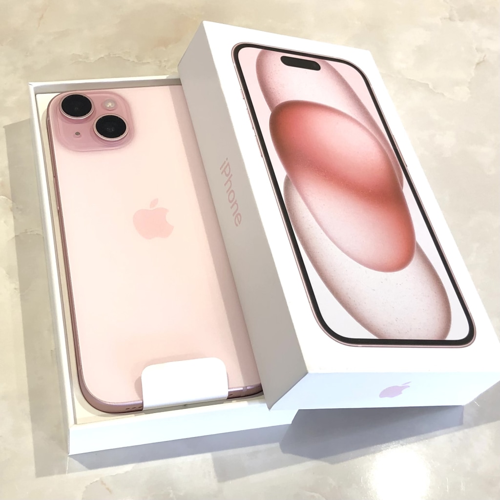 SIMロック解除(au)	iPhone15 128GB ピンク MTMJ3J/A