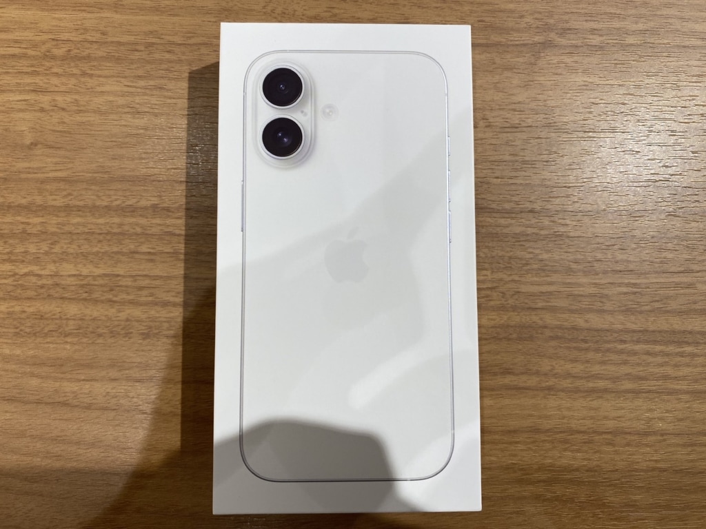 SIMロック解除(Softbank) iPhone 16 128GB ホワイト MYDR3J/A