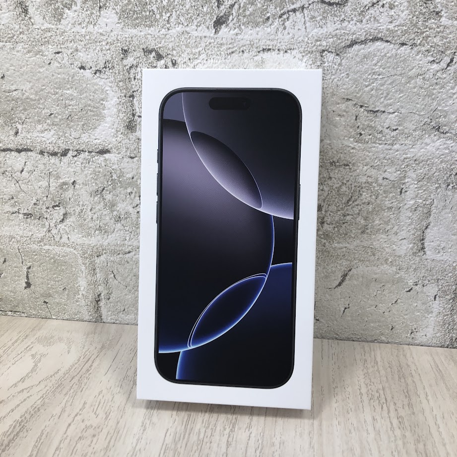 SIMロック解除(Softbank) iPhone16Pro 128GB ブラックチタニウム MYMV3J/A