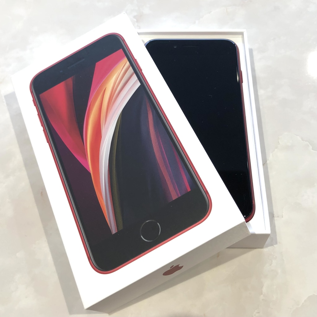 SIMロック解除(Softbank) iPhoneSE2 64GB レッド MHGR3J/A