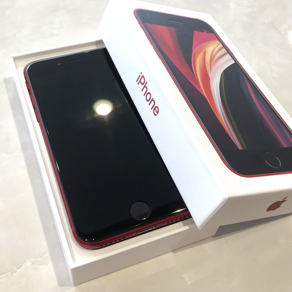 SIMロック解除(au) iPhoneSE2 64GB レッド MHGR3J/A