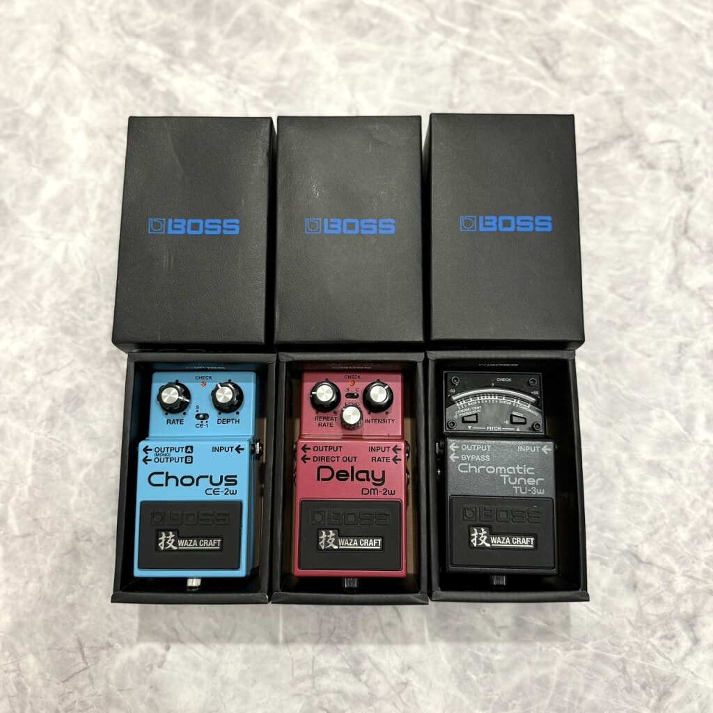 BOSS クロマティック チューナー TU-3W/コーラス CE-2W エファクター/ディレイ DM-2W フェクター エフェクターまとめ