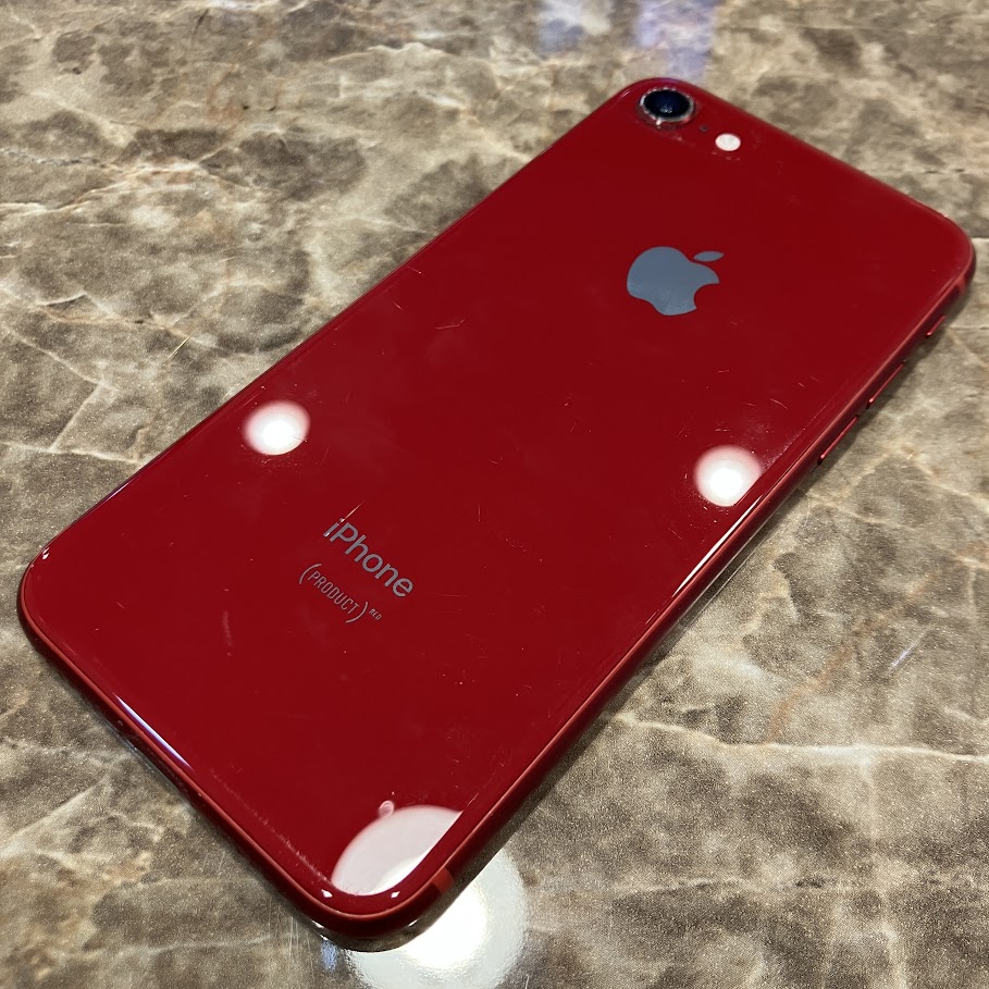 SIMロック解除(au) iPhone8 64GB レッド MRRY2J/A