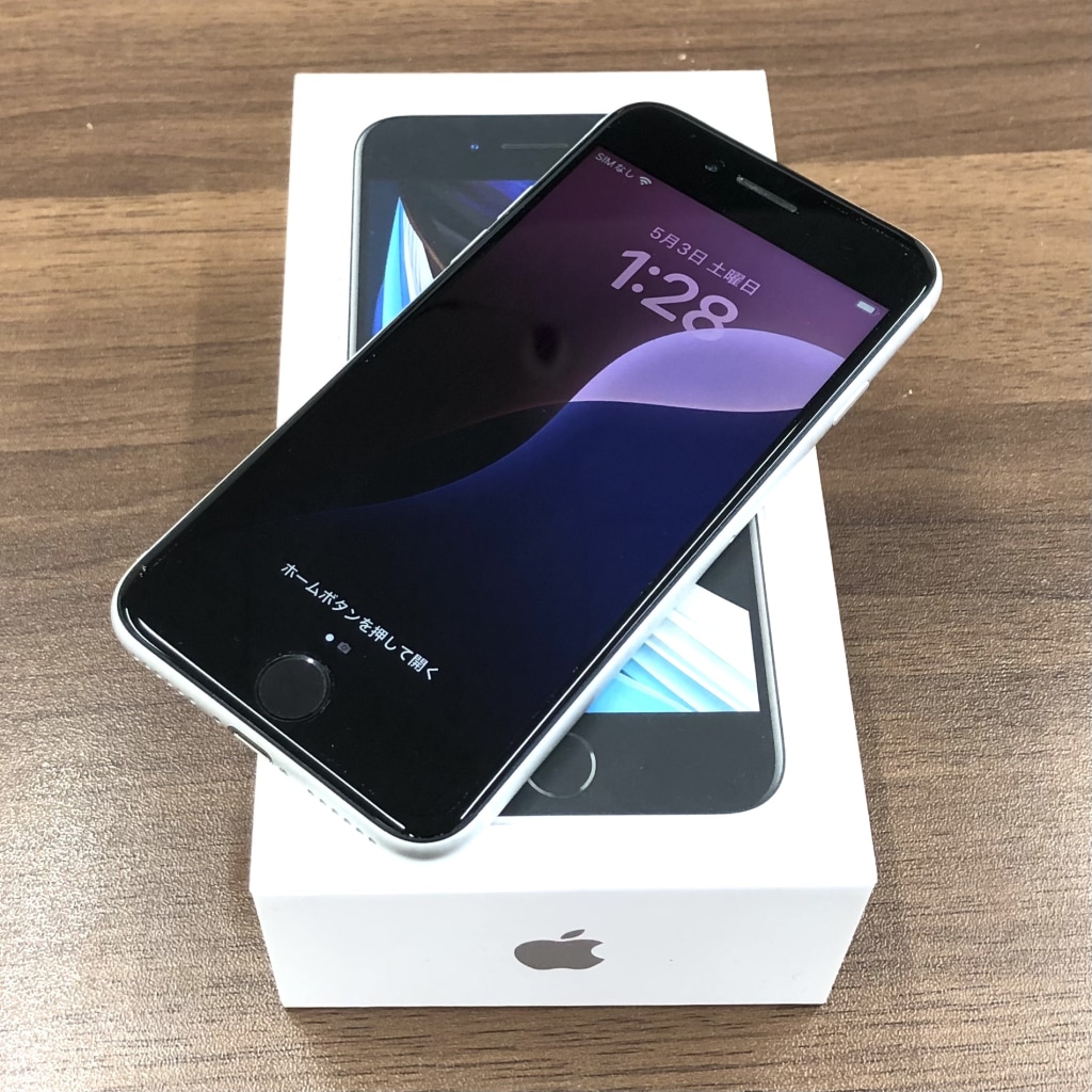 SIMロック解除(au) iPhoneSE2 64GB ホワイト MX9T2J/A