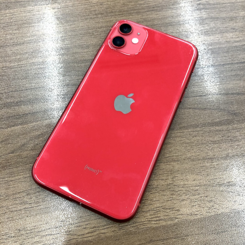 au/SIMロック解除 iPhone11 128GB レッド NWM32J/A