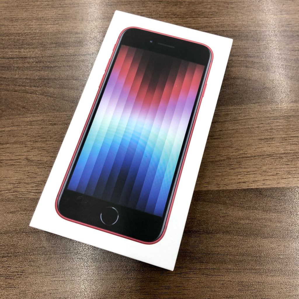 au/SIMロック解除 iPhoneSE3 128GB レッド MMYH3J/A