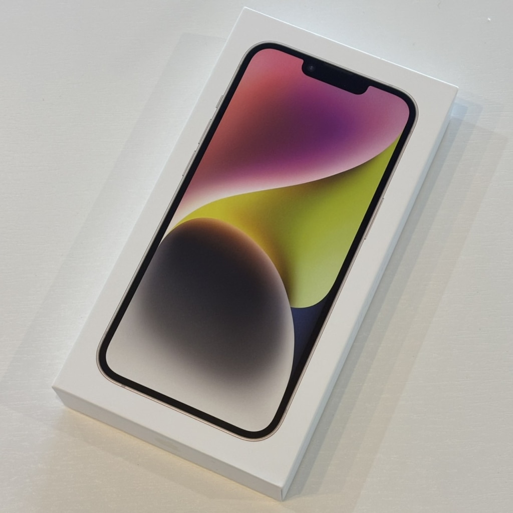 SIMロック解除(Softbank) iPhone14 128GB スターライト MPUQ3J/A