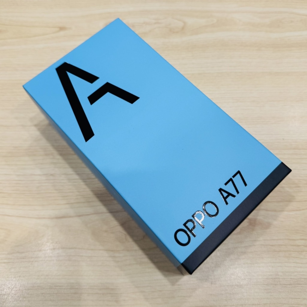 国内版SIMフリー OPPO A77 ブルー CPH2385
