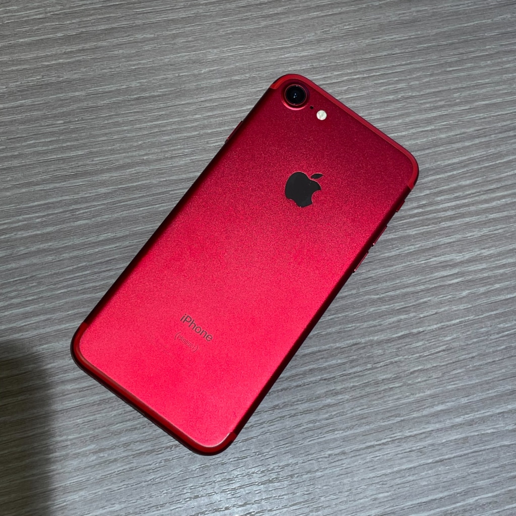 SIMロック解除(au) iPhone7 128GB レッド MPRX2J/A