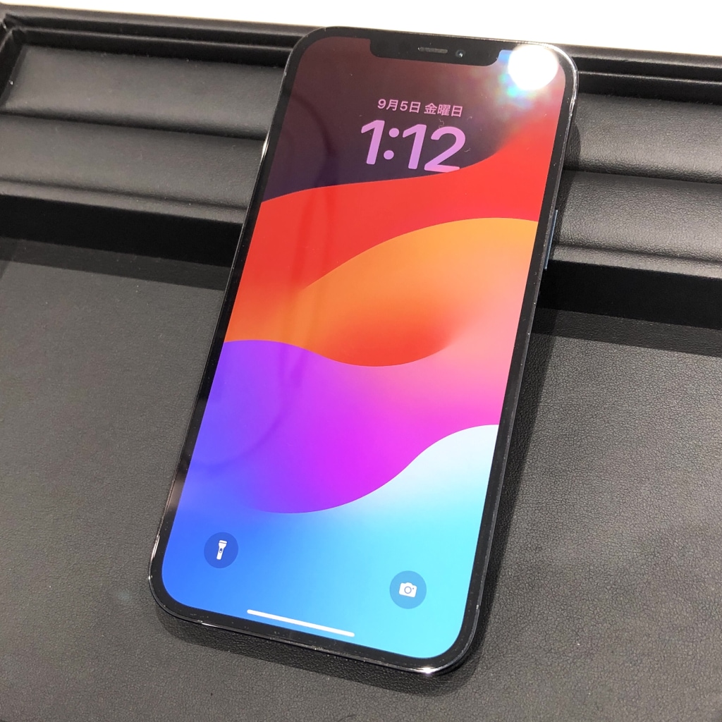 SIMロック解除(Softbank) iPhone12ProMAX 256GB パシフィックブルー MGD23J/A