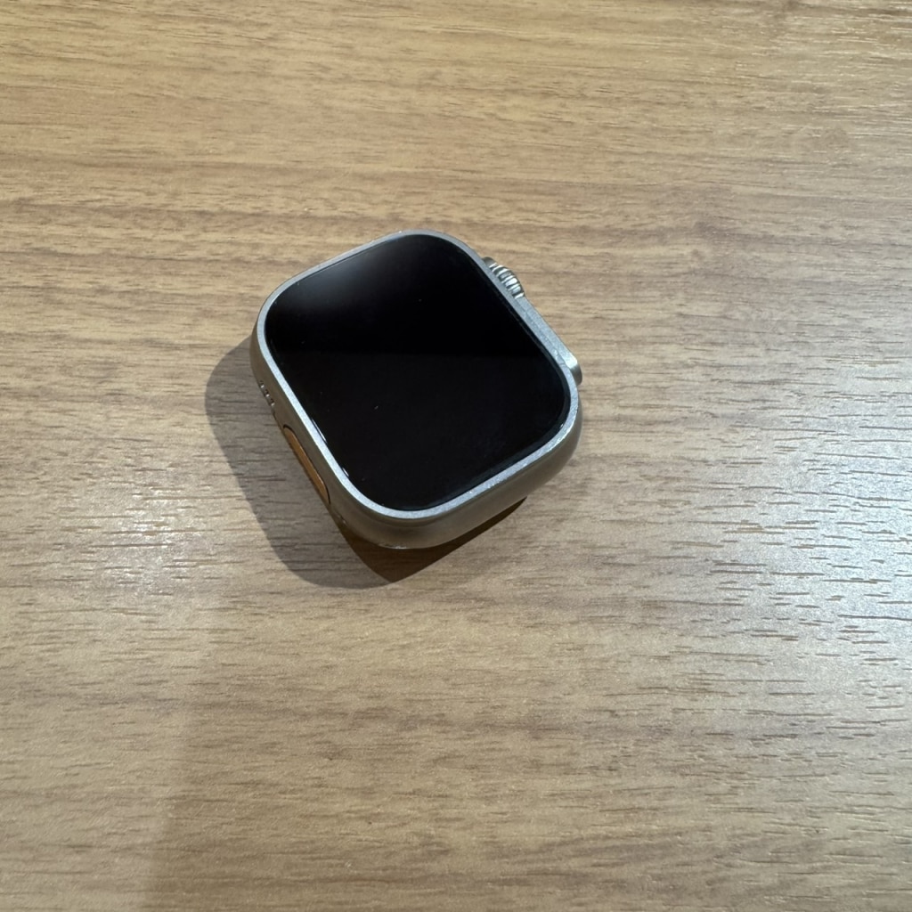 AppleWatch Ultra 49mm Cellular チタニウムケース/ミッドナイトオーシャンバンド MQFK3J/A