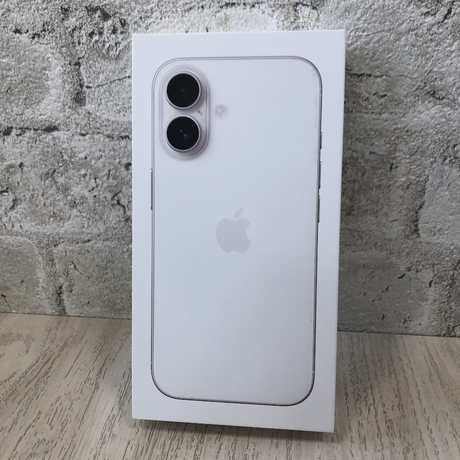 SIMロック解除(Softbank) iPhone 16 512GB ホワイト MYE33J/A