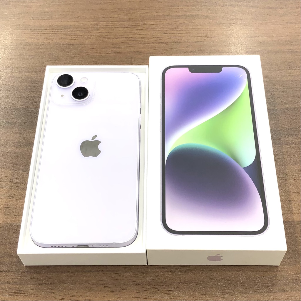 au/SIMロック解除 iPhone14 128GB パープル MPUY3J/A