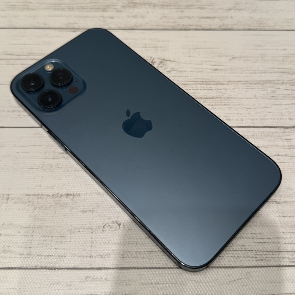 SIMロック解除(au) iPhone12ProMax 256GB パシフィックブルー MGD23J/A